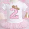 2nd Birthday Tiara Applique Design lifestyle logo 1