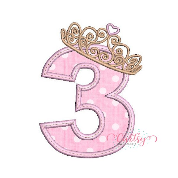 3 Tiara Applique Design 2