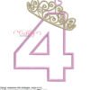 4 Tiara Applique Stitch Map 72