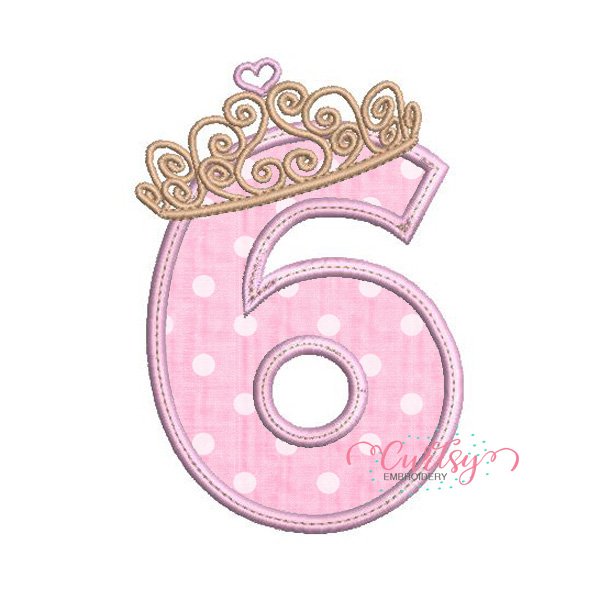 6 Tiara Applique Design 2