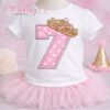 7th Birthday Applique Design lifestyle logo 1