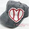 Baseball Heart Applique photograph 1 Baseball Heart Applique photograph 1