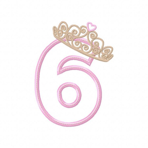 Tiara Embroidery Design 6