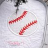 Baseball Applique Design logo 2
