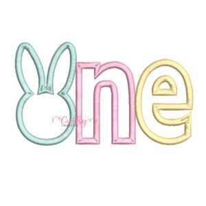 Bunny One Applique Design
