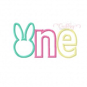 Bunny One Applique Design