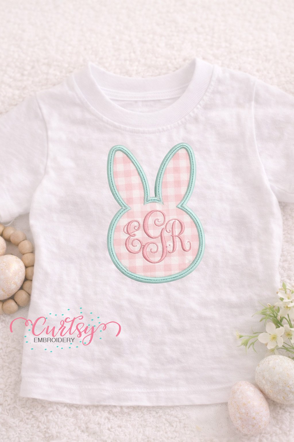 Easter Bunny Monogram Frame Applique Design Logo 1 Easter Bunny Monogram Frame Applique Design Logo 1