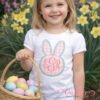 Easter Bunny Monogram Frame Applique Design Logo 3