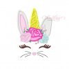 Easter Unicorn Applique Embroidery Design Easter Unicorn Applique Embroidery Design