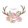 Antlers Roses Appilque Design _ Website Antlers Roses Appilque Design _ Website