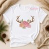 Antlers Roses Applique Design _ Logo 1 Antlers Roses Applique Design _ Logo 1