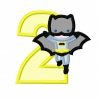Bat Boy Embroidery Design