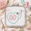 Heart Stethoscope Embroidery Design _ Logo 4