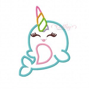 Narwhal Applique Design