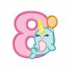 Narwhal Embroidery Design Narwhal Embroidery Design