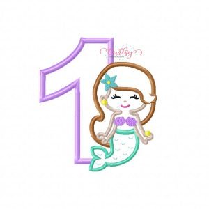 1 Mermaid Applique Design
