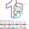1 Mermaid Cute Applique MAP 1 Mermaid Cute Applique MAP