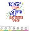 May the Fourth Applique MAP 72