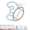 3 Football Applique MAP