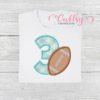 3 Football Applique Picture 1