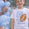 5th Birthday Football Applique Design _ Logo 2