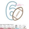 6 Football Applique MAP