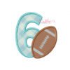 6th Birthday Football Embroidery Design