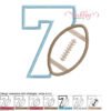 7 Football Applique MAP 7 Football Applique MAP