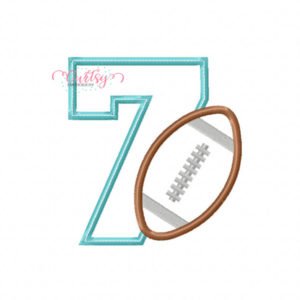 7 Football Applique Design