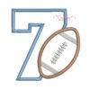 7th Birthday Football Applique Design _ Website