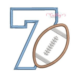 7 Football Applique Design