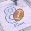 8th Birthday Football Applique Design _ Logo 3 8th Birthday Football Applique Design _ Logo 3