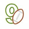 9 Football Applique Design 9 Football Applique Design