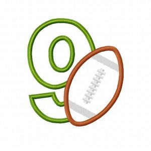 9 Football Applique Design