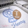 9th Birthday Football Applique Design _ Logo 3