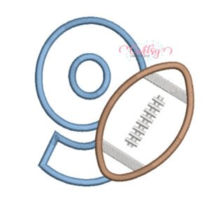 9 Football Applique Design