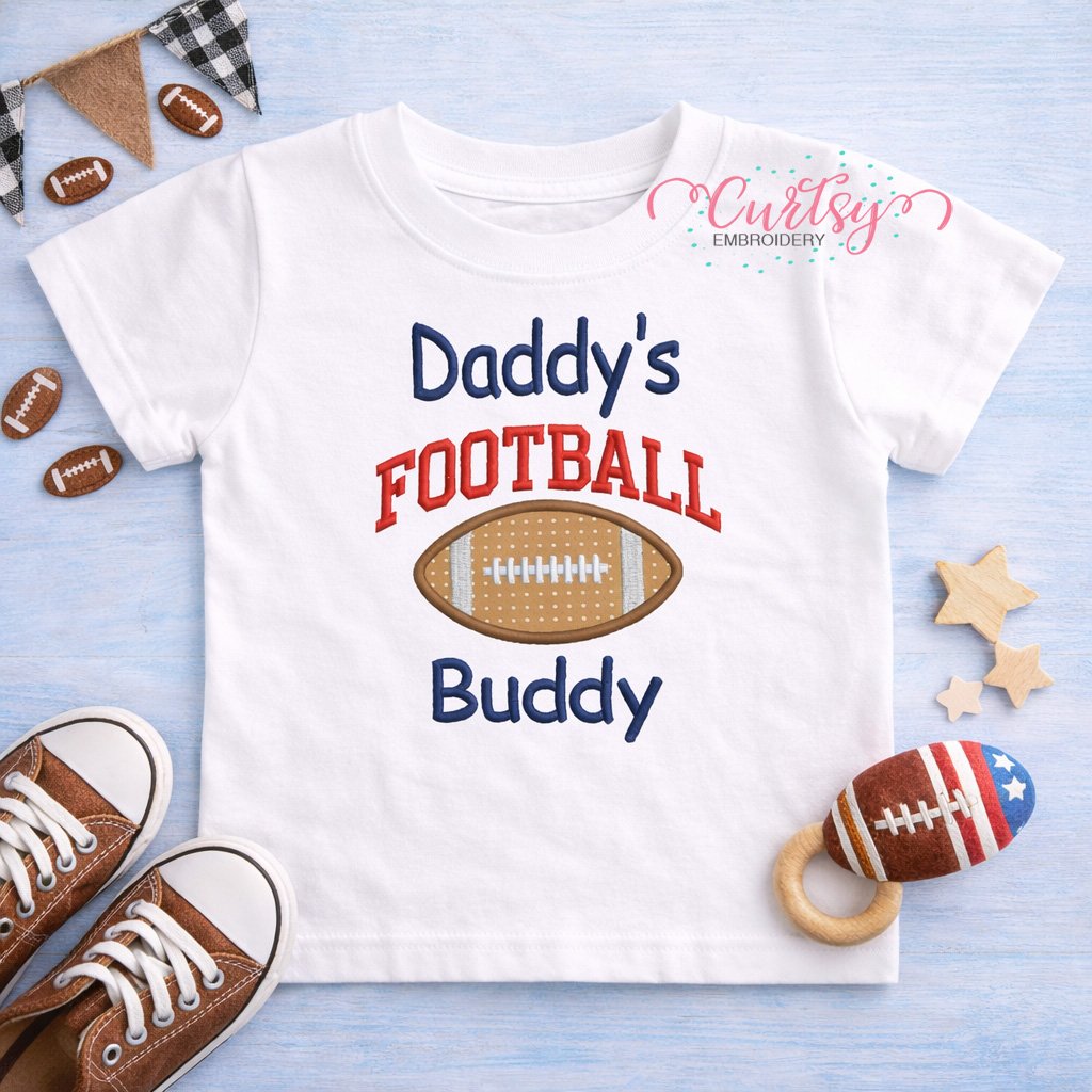 Daddys Football Buddy Applique Design _ Logo 1 Daddys Football Buddy Applique Design _ Logo 1