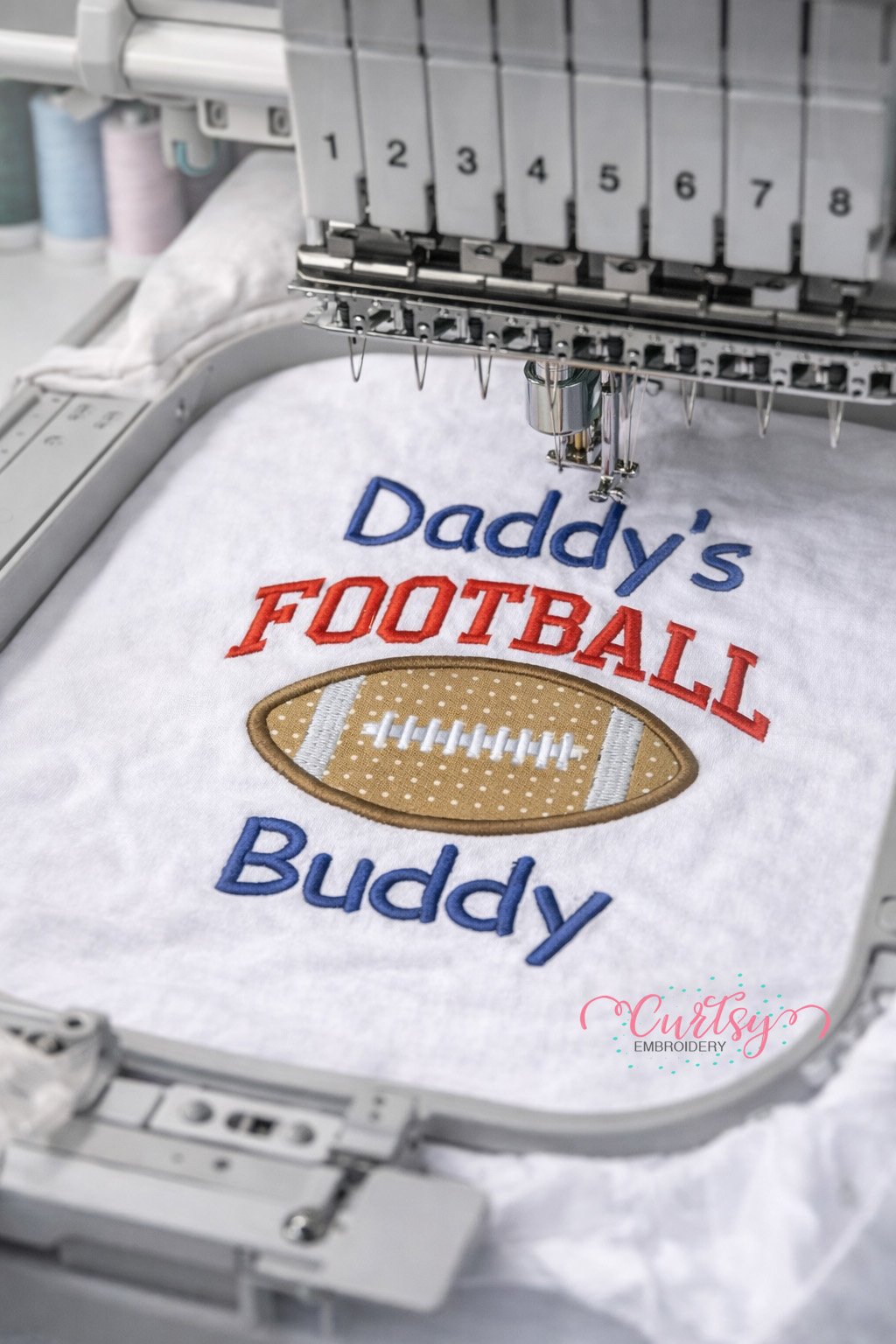Daddys Football Buddy Applique Design _ Logo 3 Daddys Football Buddy Applique Design _ Logo 3