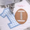 First Birthday Football Applique Design _ Logo 3