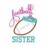 Football Sister Applique Design Football Sister Applique Design