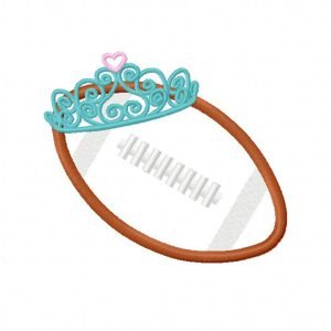 Football Tiara Applique