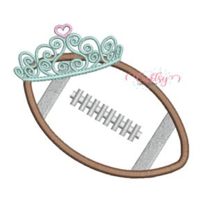 Football Tiara Applique Design