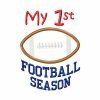 My First Football Season Embroidery Design My First Football Season Embroidery Design