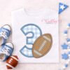 Third Birthday Football Applique Embroidery Design _ Etsy 2000