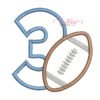 Third Birthday Football Applique Embroidery Design _ Website