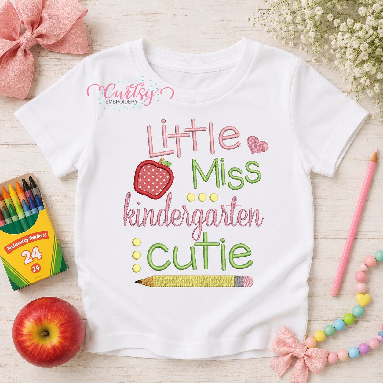 Little Miss Kinderfarten Cutie Applique Design _ Logo 1 Little Miss Kinderfarten Cutie Applique Design _ Logo 1