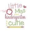 Little Miss Kinderfarten Cutie Applique Design _ Website