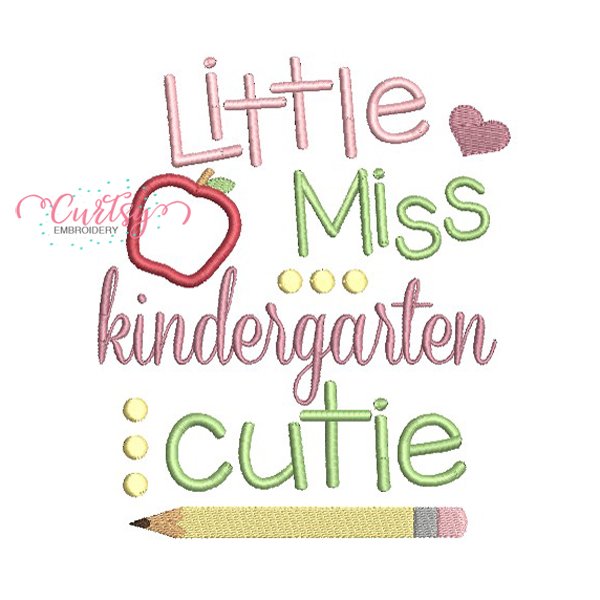 Little Miss Kinderfarten Cutie Applique Design _ Website Little Miss Kinderfarten Cutie Applique Design _ Website