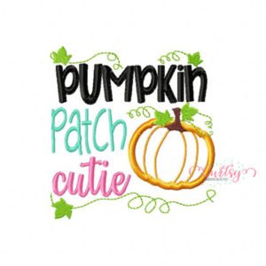 Pumpkin Patch Cutie Applique