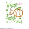 Welcome Pumpkin Patch Applique MAP Welcome Pumpkin Patch Applique MAP